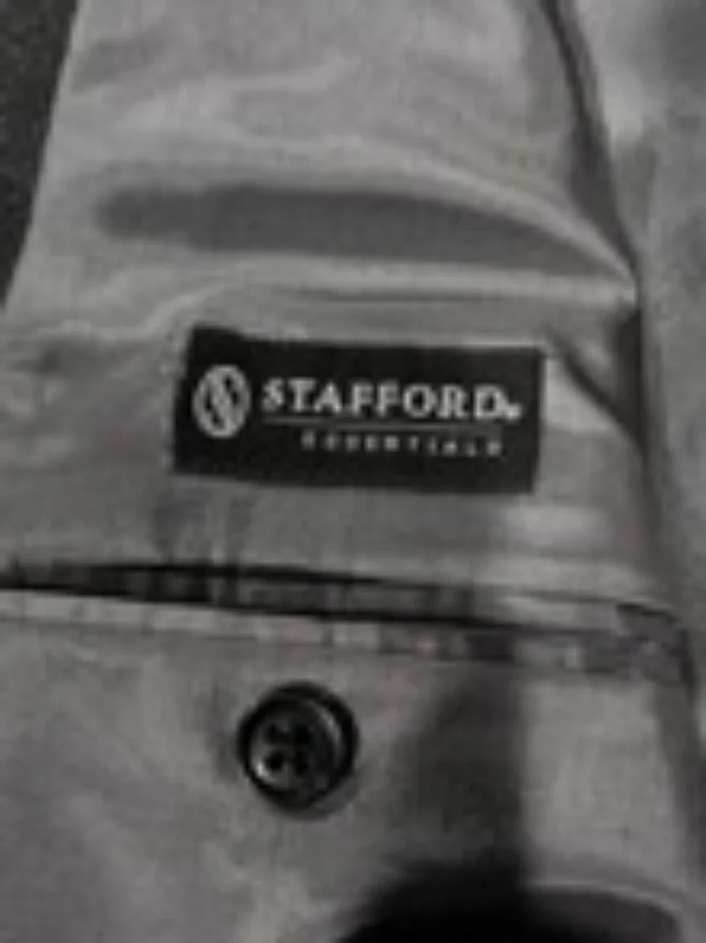 Stafford Men's Black Satin-Lapel Tuxedo Jacket